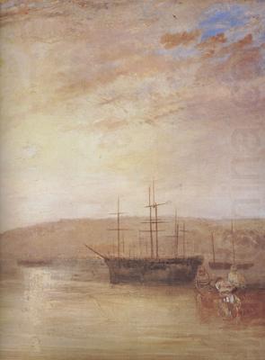 Shipping off East Cowes Headland (mk31), Joseph Mallord William Turner